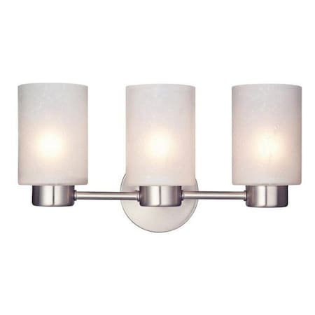 Brightbomb Sylvestre Three Light Indoor Wall Fixture, Brushed Nickel BR2689873